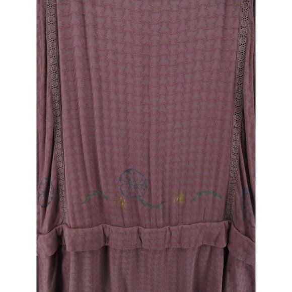 Blue Fish Dress 2 Maxi A-Line Tank Lagenlook Hand Painted Pullover - Picture 3 of 9